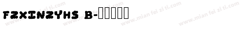FZXINZYHS B字体转换